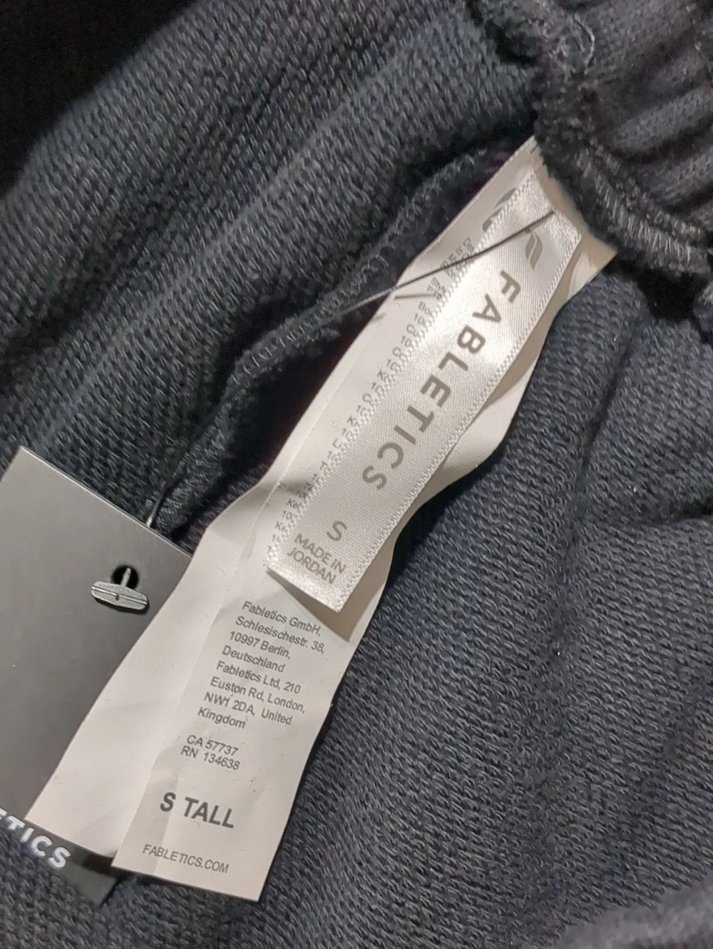 NWT Fabletics Black Sweatpants with Elastic Waistband Women's Small Tall - Picture 9 of 12